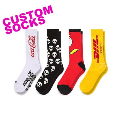 China ZJFY-036 antibacterial made your own socks OEM and logo customized private label design socks cotton for sale