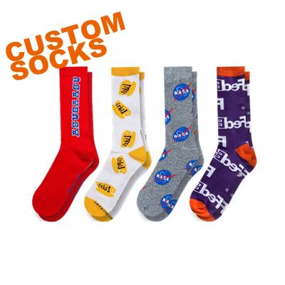 China FY 036 Antibacterial Design And Made Your Own OEM Socks Logo Personalized Private Label Socks Cotton for sale