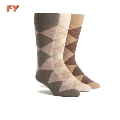 China FY-N710 Mens Wool Socks Argyle Cashmere Wool Thermal Socks Antibacterial Made in USA for sale