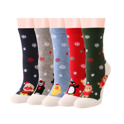 China Antibacterial (Fiscal Year) Customized OEM Christmas Socks Custom Logo Crew Socks Running Lot for sale