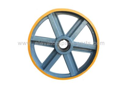 China Schindler Elevator Traction Sheave Pulley , Elevator Traction Wheel 80KG for sale