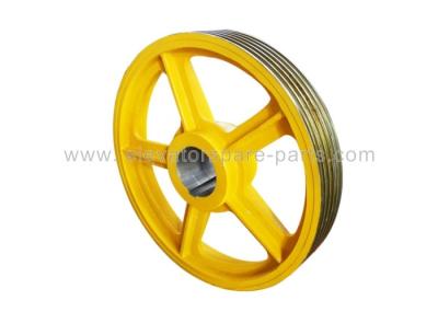 China 80KG SIGMA Cast Iron Elevator Pulley Size 610X106X100 Lifts Sheave for sale