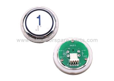 China COP LOP Elevator Push Button KA313 Lift Button 3 Pins Led Light 27mm Button Diameter for sale