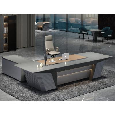 China Modern Wooden L Shaped Executive Chair Table Veneer Office Desk Of Office Furniture Best Manufacturers for sale