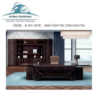 China Modern Luxury Executive Modern MDF Office Computer Desk Computer Desk L Shaped Office Furniture for sale