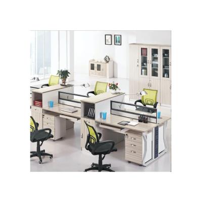 China Modern 6 PANEL Office Furniture Desk Seat Office Workstation Table for sale