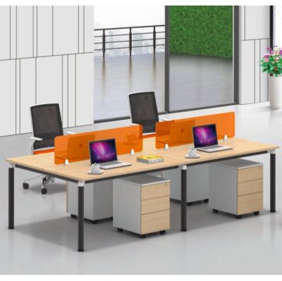 China New PANEL Style Office Furniture 4 Person Office Workstation For Small Office for sale