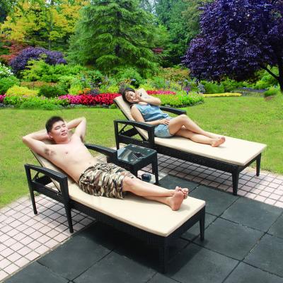 China Modern Outdoor Furniture Sailing Luxury Outdoor Leisure Beach Lounger With Canopy for sale