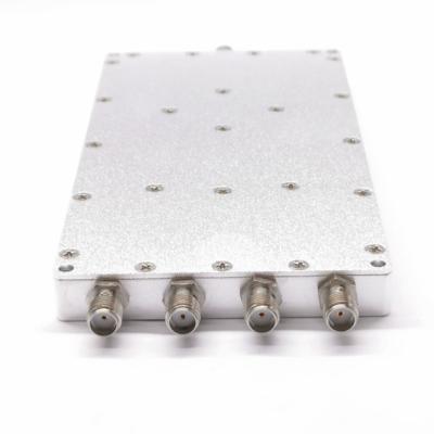 China 700-7500MHz RF 4 Way Microstrip Signal Power Splitter or 0.7-7.5 GHz Power Combiner or Power Splitter with SMA-Female Connector CPD-0.7/7.5GHz-4S for sale