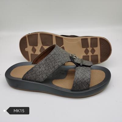 China Factory Wholesale EVERGREEN Slippers Men PU Arab Sandals and High Quality Arabic Slippers for sale