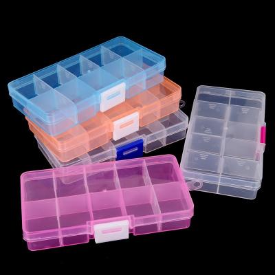 China 10 Compartments Folding Mini Travel Custom Logo Printed Medicine Pill Plastic Box Plastic Storage Box for sale