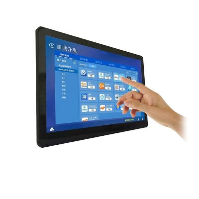 China Indoor 15.6 Inch Flat Touch Screen Monitor 1920*1080 HD Touch Screen Display With 10 Point Touch Capacitive Touch Screen for sale