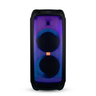 China FEIYANG Wireless Big LED Powered RGB Lighting Heavy Bass Outdoor Wireless BT Usb Fm Radio Party Speaker FG208-08 With Microphone for sale