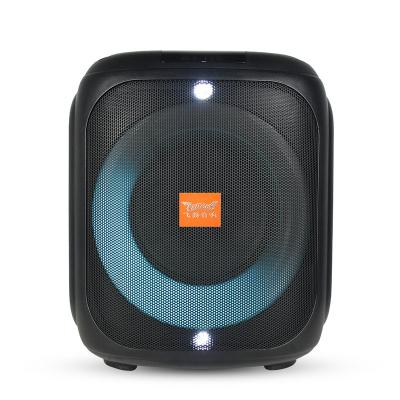 China LED Colorful Light Karaoke 6.5inch 20W Portable Mini Party Box Wireless Speaker for sale