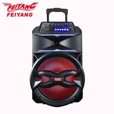 China Feiyang 15 Inch TWS Wireless High Quality Woofer Portable Trolley Speaker For Party Outdoor DJ AL15 for sale