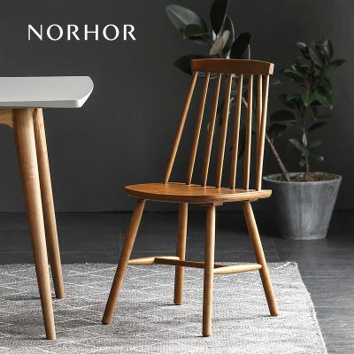 China Foldable Windsor Chair / Solid Wood Family Retro Small Unit Classic Danish Japanese Minimalist Dining Chair With Backrest for sale