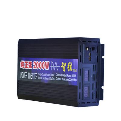 China Aluminum Alloy Shell Power Inverter 2000W Pure Sine Wave Power Inverter Factory 12 Years Made in China for sale