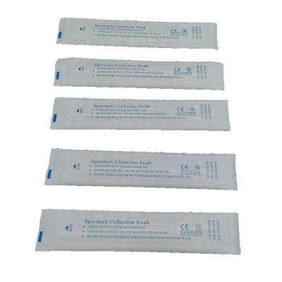 China Sterile Individually Wrapped Nylon Assembled Tip Disposable Oral Swabs 30mm Breakpoint From Laboratory Hospital Shenzhen Factory for sale