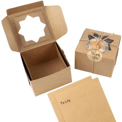 China Cheapest Recycled Paper Cake Materials Cake Packaging Donut Box Cupcakes Package Paper Box for sale