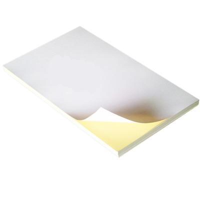 China A4 Size Eco-friendly Quick Dry Vinyl Waterproof Sticker Paper For Inkjet / Laser Sticker for sale