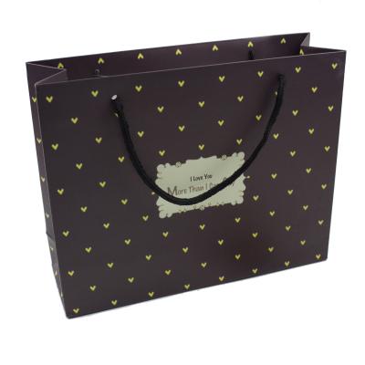 China Custom Printing High Quality Factory Logo Cardboard Shopping Paper Bag Recyclable for sale