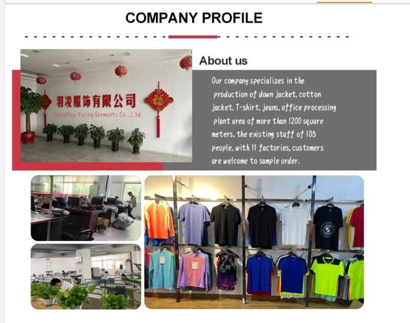 Verified China supplier - Quanzhou Yuling Garment Co., Ltd.