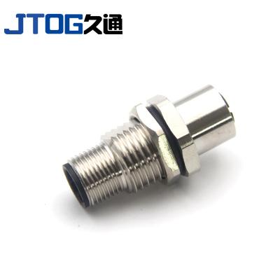 China Automotive PCB M12 Panel Mount Male To Female Circular Sensor Connector Power Adapter for sale