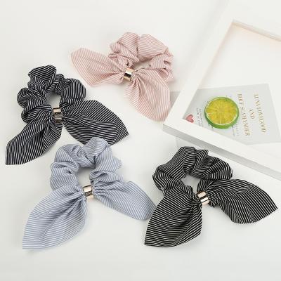 China Korean Environmental Friendly Rope Bands Hair Elastic Hair Ties Rabbit Ears Rabbit Hair Accessories Bows Scrunchies for sale