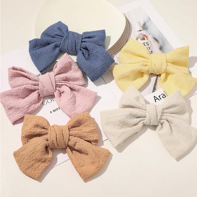 China Eco-friendly Korean Simple INS Hairpin Blast Cloth Bowknot Clip Tiara Ladies Hairpin Fashion Hair Accessory for sale