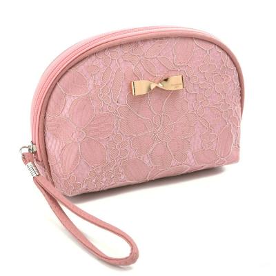 China LYMECH Flower Lace Makeup Case Bag Girls Toiletry Bags Make Up Pouch Box Cosmetic Purse For Women for sale