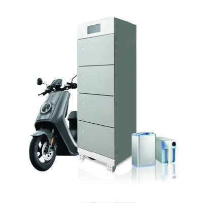 China Hot Selling Waterproof Auto Outdoor Electricity Lithium Ion Batteries and Changeover Charging Switching Cabinet for Electric 2 Wheeler for sale