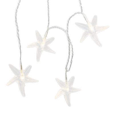 China 16L LED Starfish Battery Operated Plastic Indoor Novelty Light Chain 3 AA Starfish Light for sale