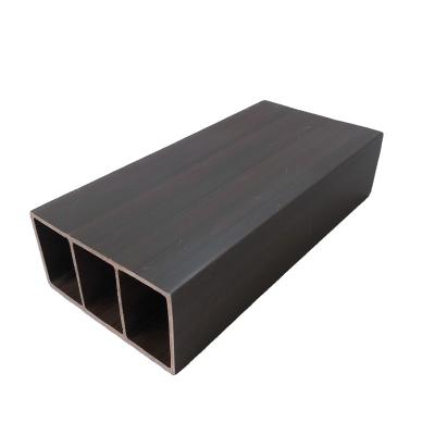 China Modern WPC Wood Tube Timber Plastic Composite Square Hollow Tube for sale