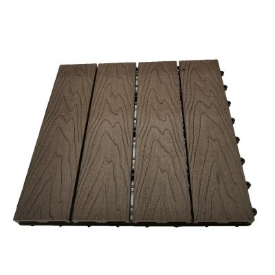 China Modern WPC DIY Wood Plastic Flooring Tiles Plastic Composite Flooring WPC Flooring for sale