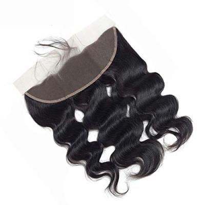 China Brazilian Deep Wave 13*4 HD Transparent Swiss Lace Body Hair New Arrival Body Wave Frontal Closure for sale