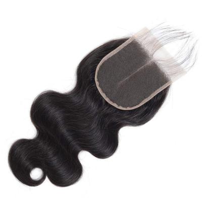 China Deep Wave Usexy Virgin Hair Extensions Mink Brazilian Remy Hair Body Wave Swiss 4*4 Lace Closure for sale