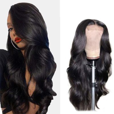 China 13*4 4*4 Black Body Wave Cheap Swiss Hair Wigs Long Curly Lace Front Wig Human Hair Lace Front Wig for sale