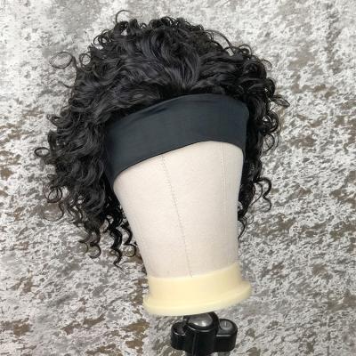 China 100% Human Hair Wigs Deep Wave Wigs Wholesale Headbands Remy Hair Full Lace Wigs For Black for sale