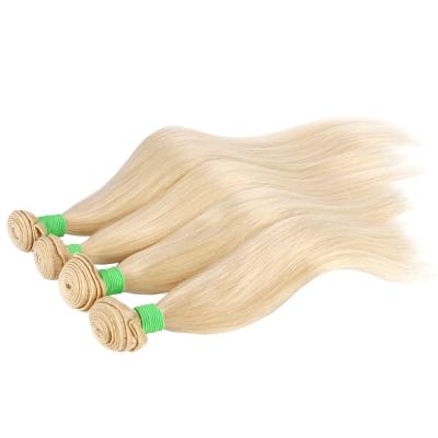 China Cheap Clean Soft Factory 613 Brazilian Human Hair Weave Bundle 12A Blonde Straight Hair Bundles Sellers for sale