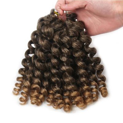 China Wholesale 12 Colors Magic Wand Curl Fashion Water Wave Crochet Hair Synthetic Short Wigs For Black Woman for sale