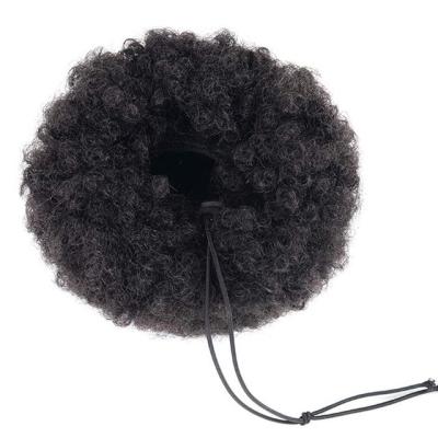 China Hot Selling Afro Hair Bun Curly Wig Bun Synthetic Bun Fluffy Wig Curly Attachment For Woman for sale