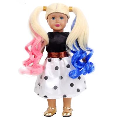 China American Factory Wig Regular High Quality Synthetic Wave Doll Wig Accessories For Dolls for sale