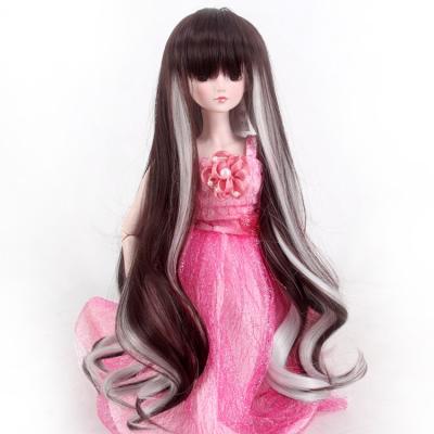 China Straight Wave Factory Supply Hair Straight Brown White Wig 18 Inch Ombre Wigs For Dolls for sale