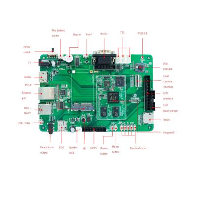 China Advertising board Android linux qt ubantu os development board lcds lvds control board motherboards for sale