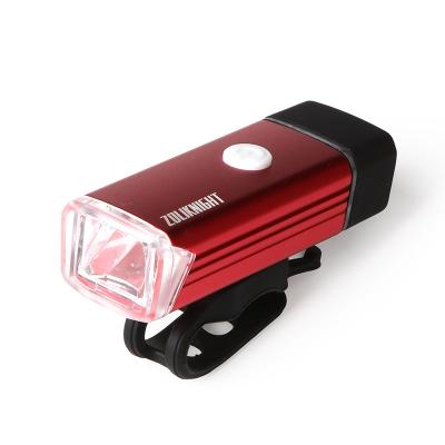 China Hot Selling Aluminum Alloy+PC ZOLI ZL1217 Waterproof Bicycle Headlight Led USB Rechargeable Mountain Bike Light for sale