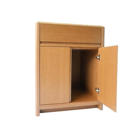 China Style: modern chinese style walnut color manufacturer can customize environmental protection bathroom vanity for sale