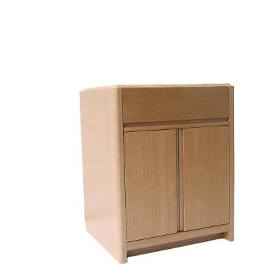 China Style: modern factory walnut color can customize environmental protection bathroom vanity for sale