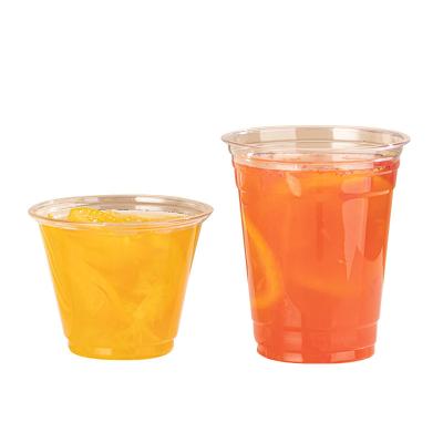 China Eco-Friendly beverage custom logo 500ml 16oz pet injection frosted smoothie plastic boba cup for sale