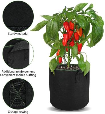 China Eco-friendly 7 Gallon Fabric Pot, Vegetables, Flowers, Plant Grow Bags Garden Planters Grow Bag for sale