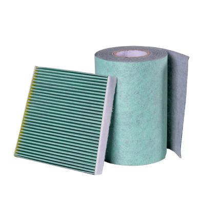 China Building Material Shops Activated Carbon Air Filter Cloth Material Media In Roll for sale